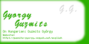gyorgy guzmits business card